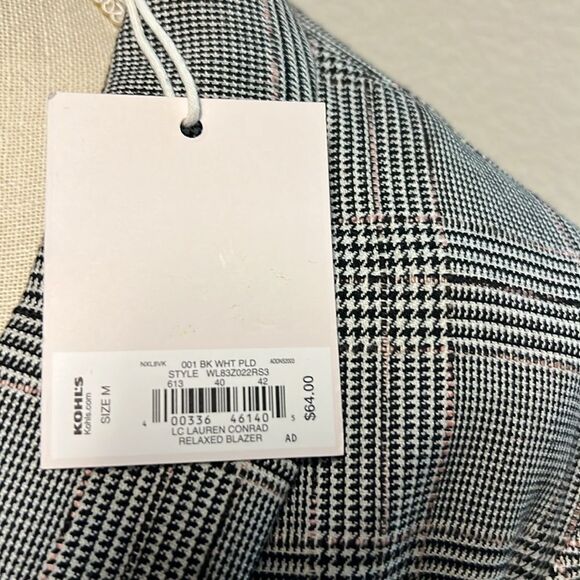 NWT Women's LC Lauren Conrad Relaxed Open-Front Blazer - Picture 6 of 10
